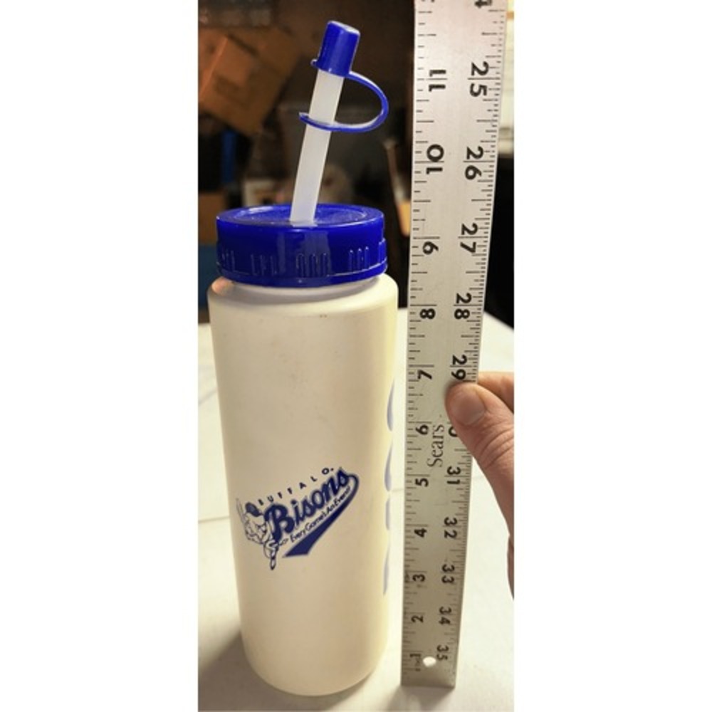 Buffalo Bisons Promotional Squeeze Water Bottle White Goya MiLB Baseball - Picture 4 of 4